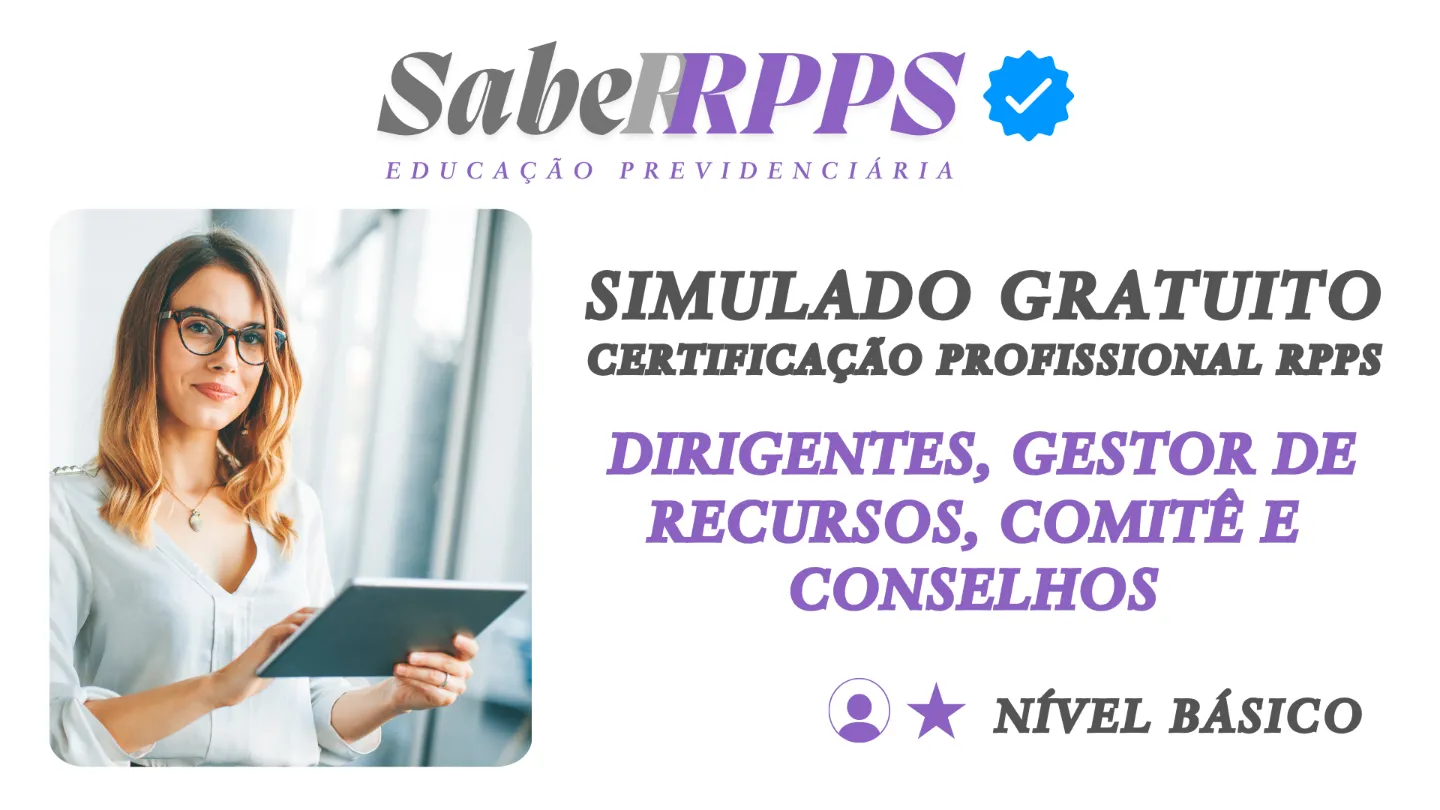 SIMULADO GRATUITO – CERTIFICAÇÃO PROFISSIONAL RPPS